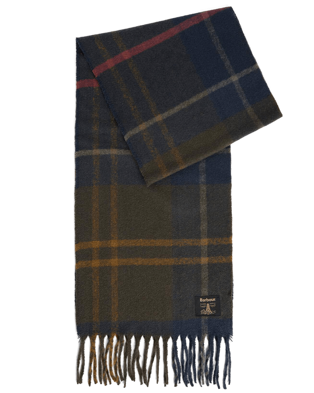 Barbour Scarves ONE Barbour Green Yorklane Tartan Scarf