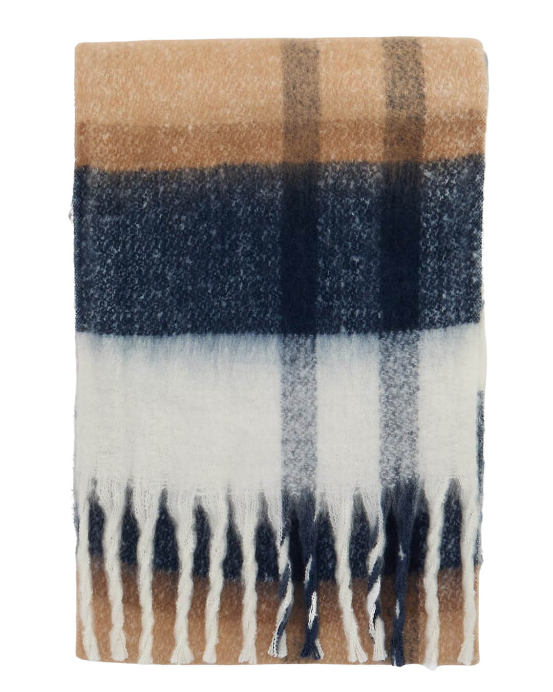 Barbour Scarves ONE Barbour ISLA TARTAN BOUCLE SCARF BR51 HESSIAN TARTAN