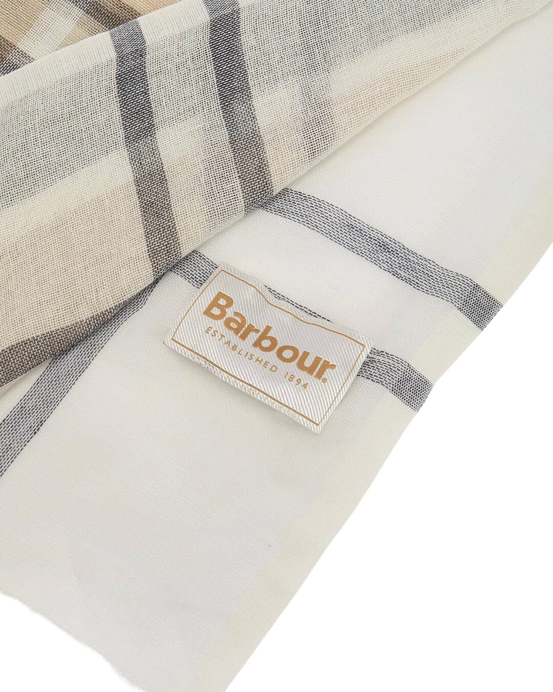 Barbour Scarves ONE Barbour Navy Abigail Tartan Scarf