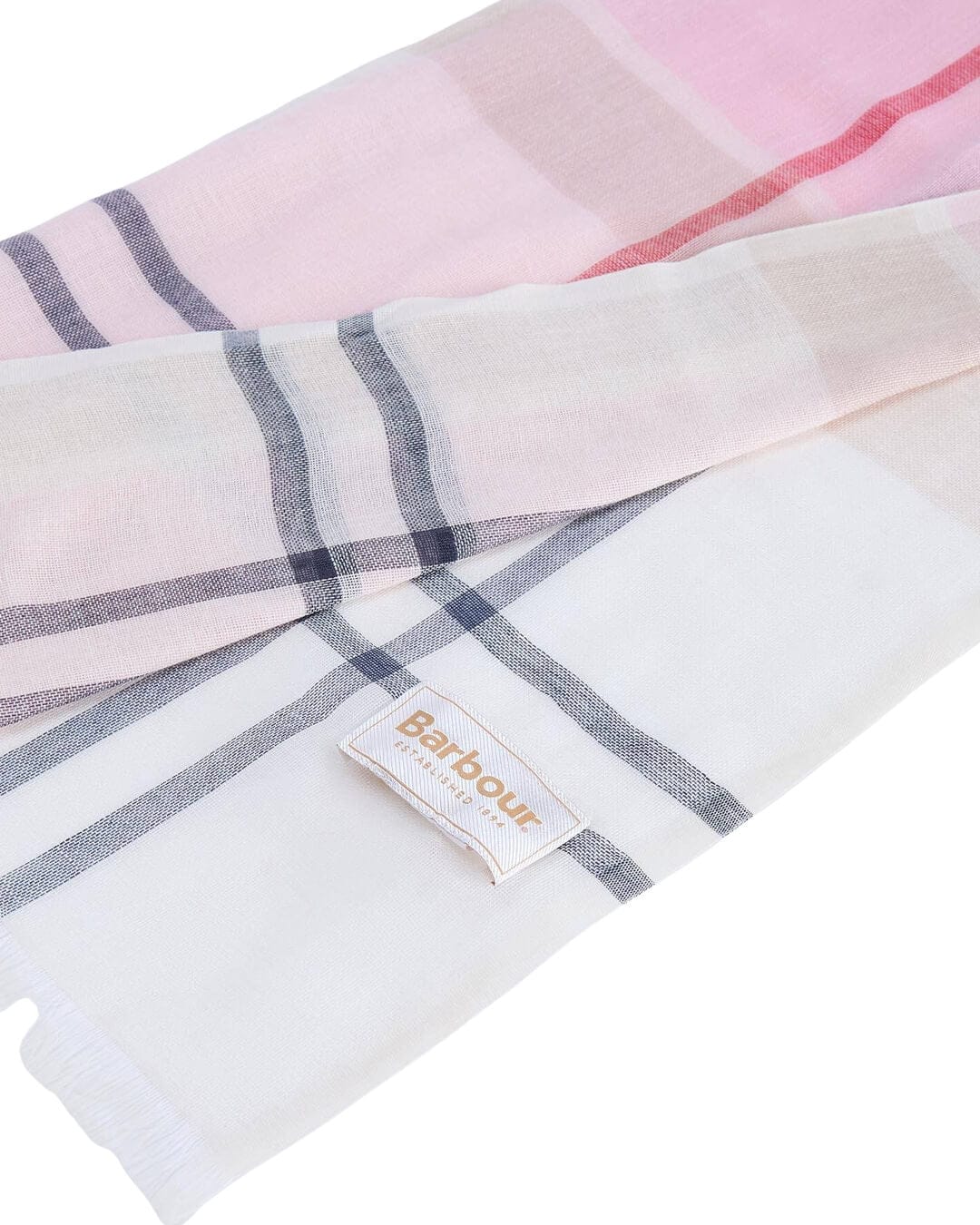 Barbour Scarves ONE Barbour Pink Abigail Tartan Scarf