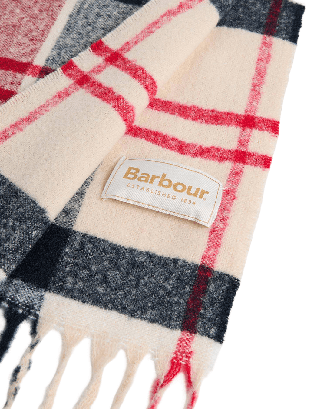 Barbour Scarves ONE Barbour Red Deanna Tartan Scarf