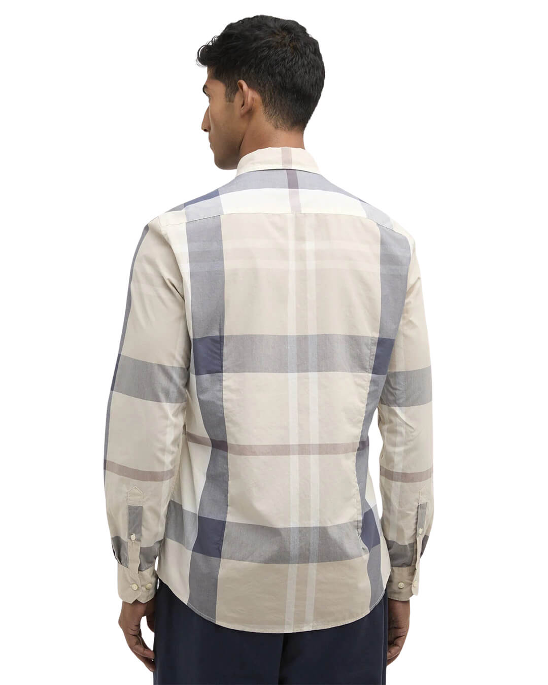 Barbour Shirts Barbour Beige Harris Tailored Shirt Tn41 Oban Mist Tartan