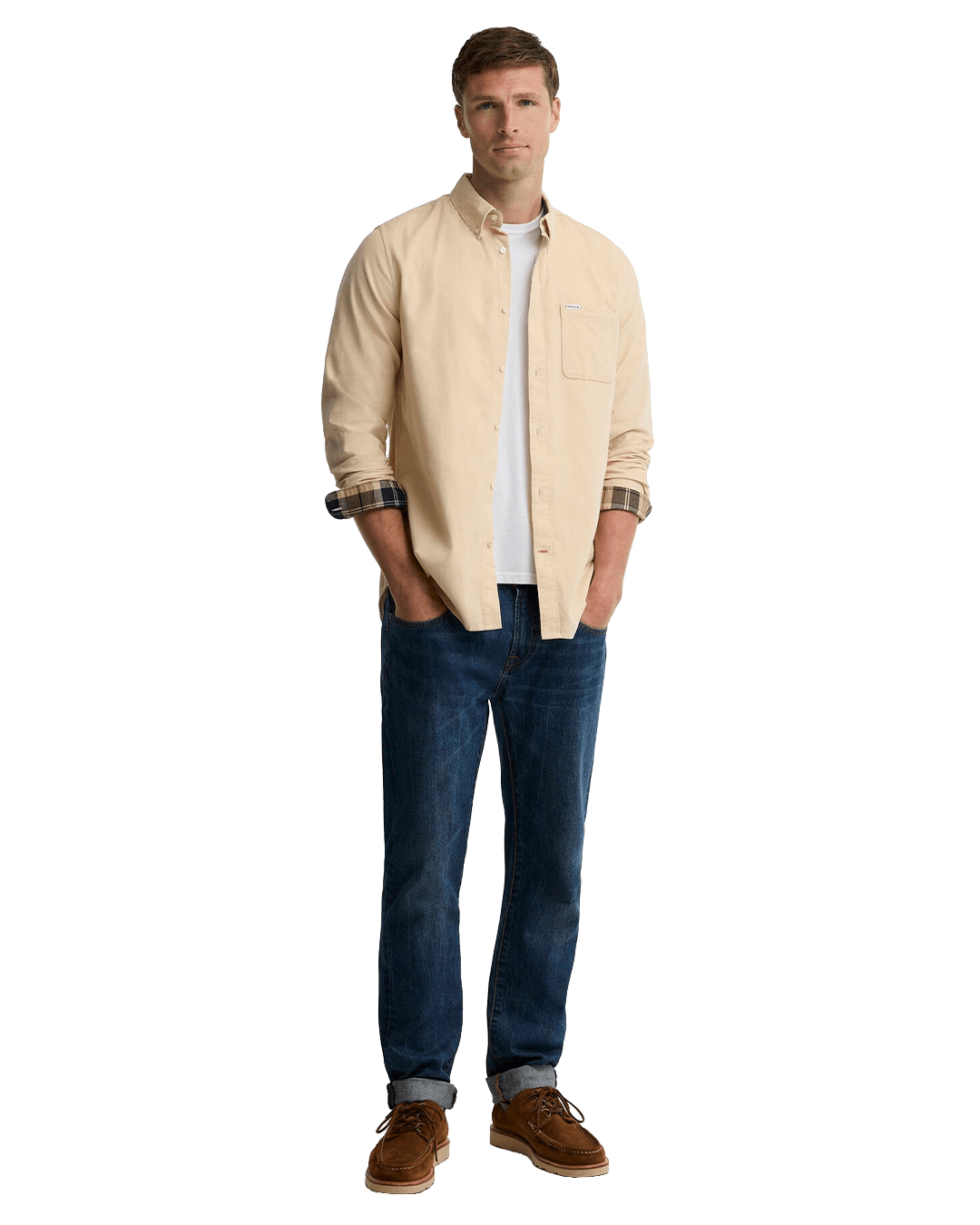 Barbour Shirts Barbour Beige Ramsey Tailored Shirt