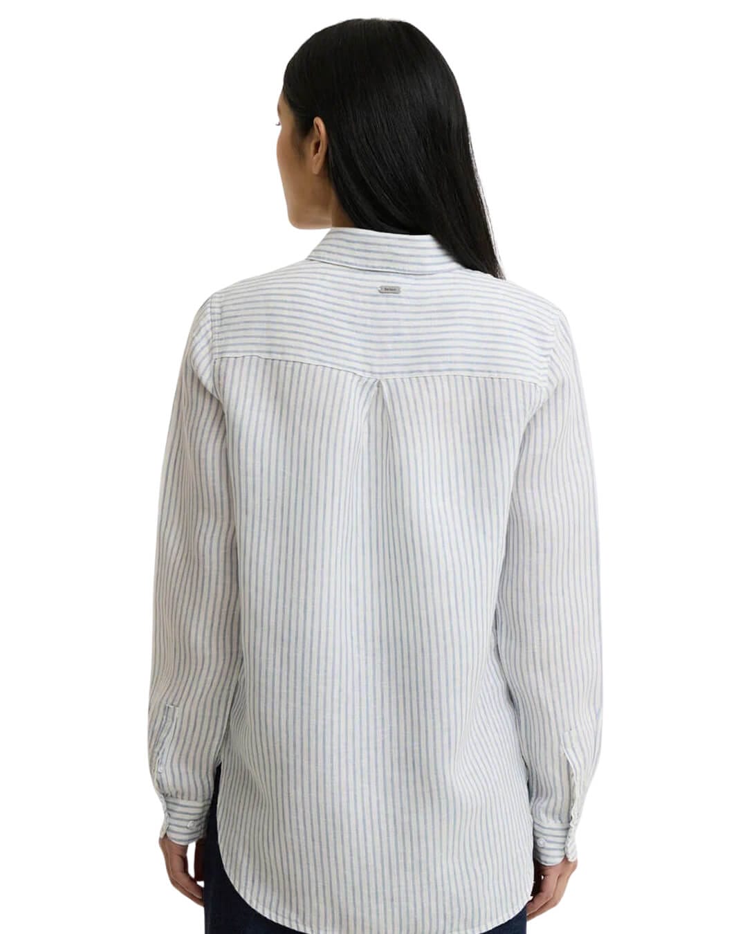 Barbour Shirts Barbour Blue Marine Shirt Bl27 Chambray Stripe