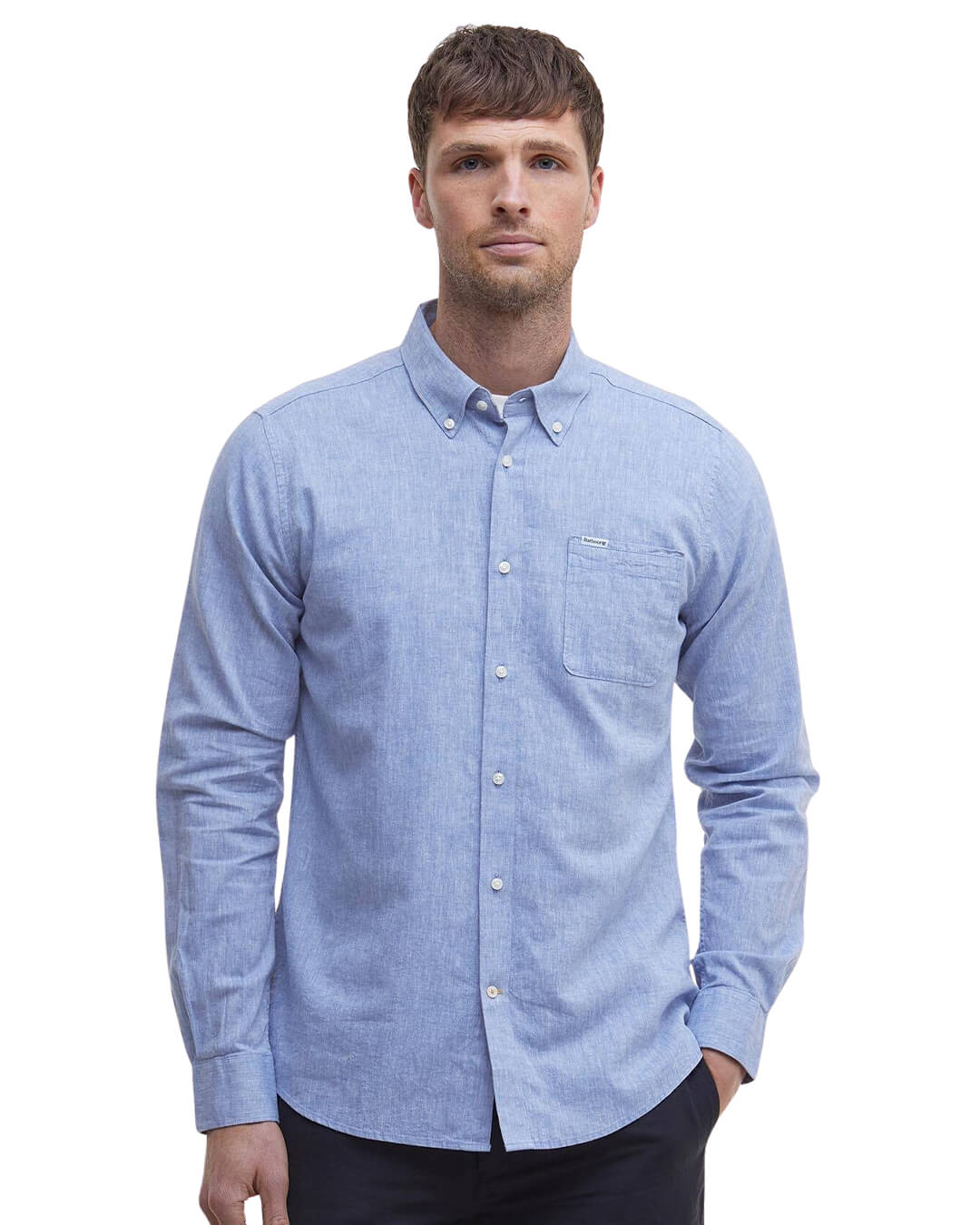 Barbour Shirts Barbour Blue Nelson Tailored Shirt