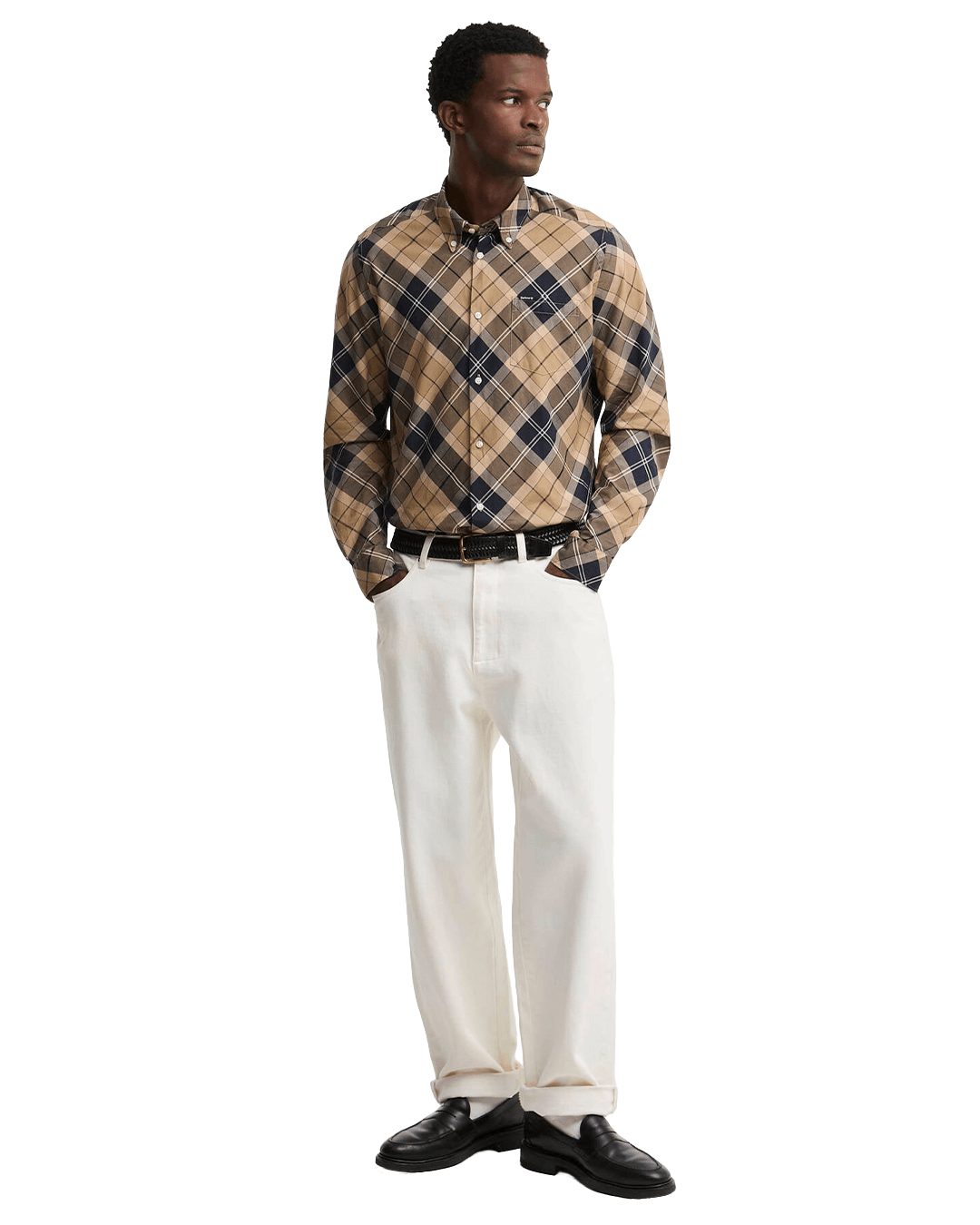 Barbour Shirts Barbour Brown Lochton Tailored Tartan Shirt