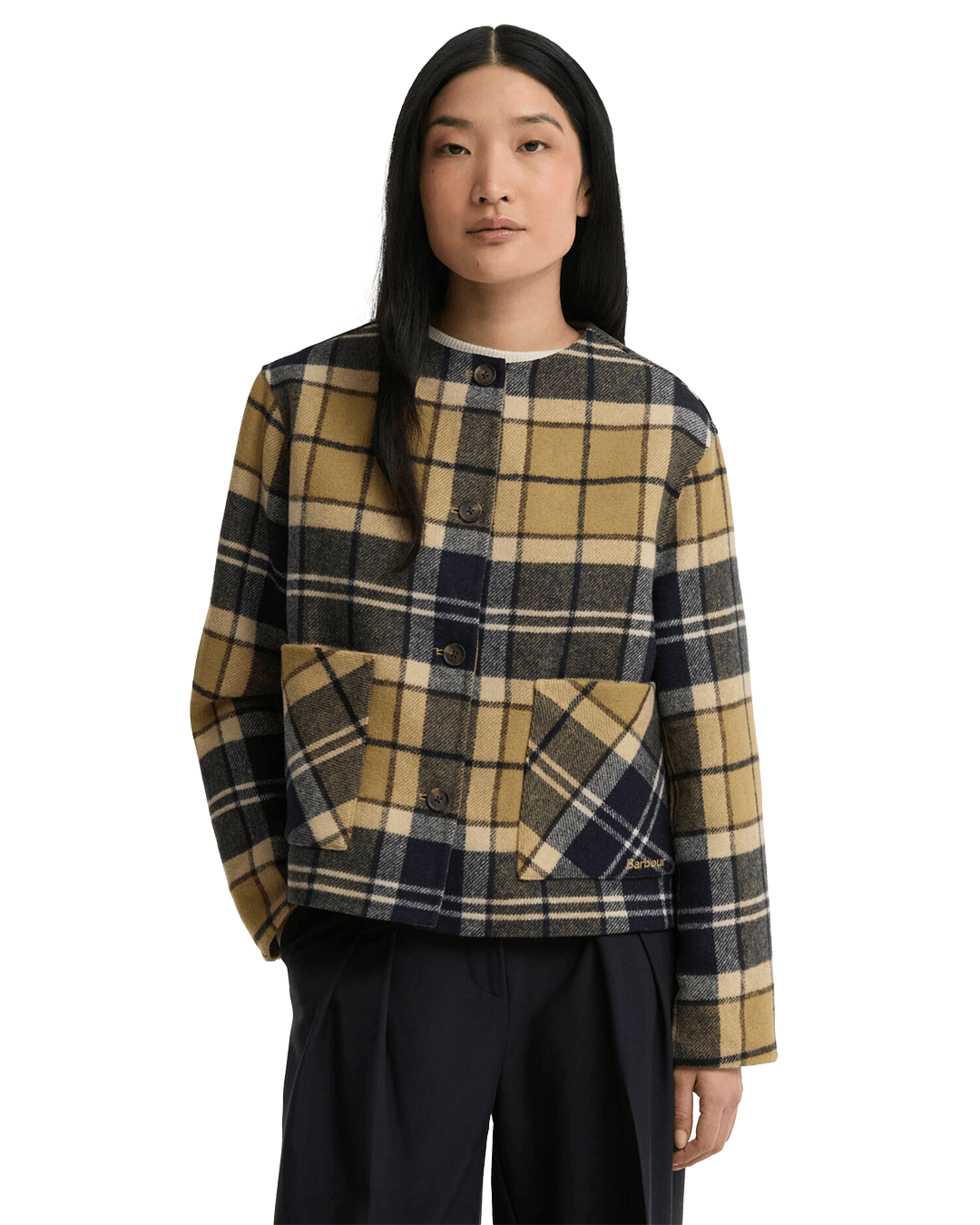 Barbour Shirts Barbour Brown Marlow Tartan Overshirt