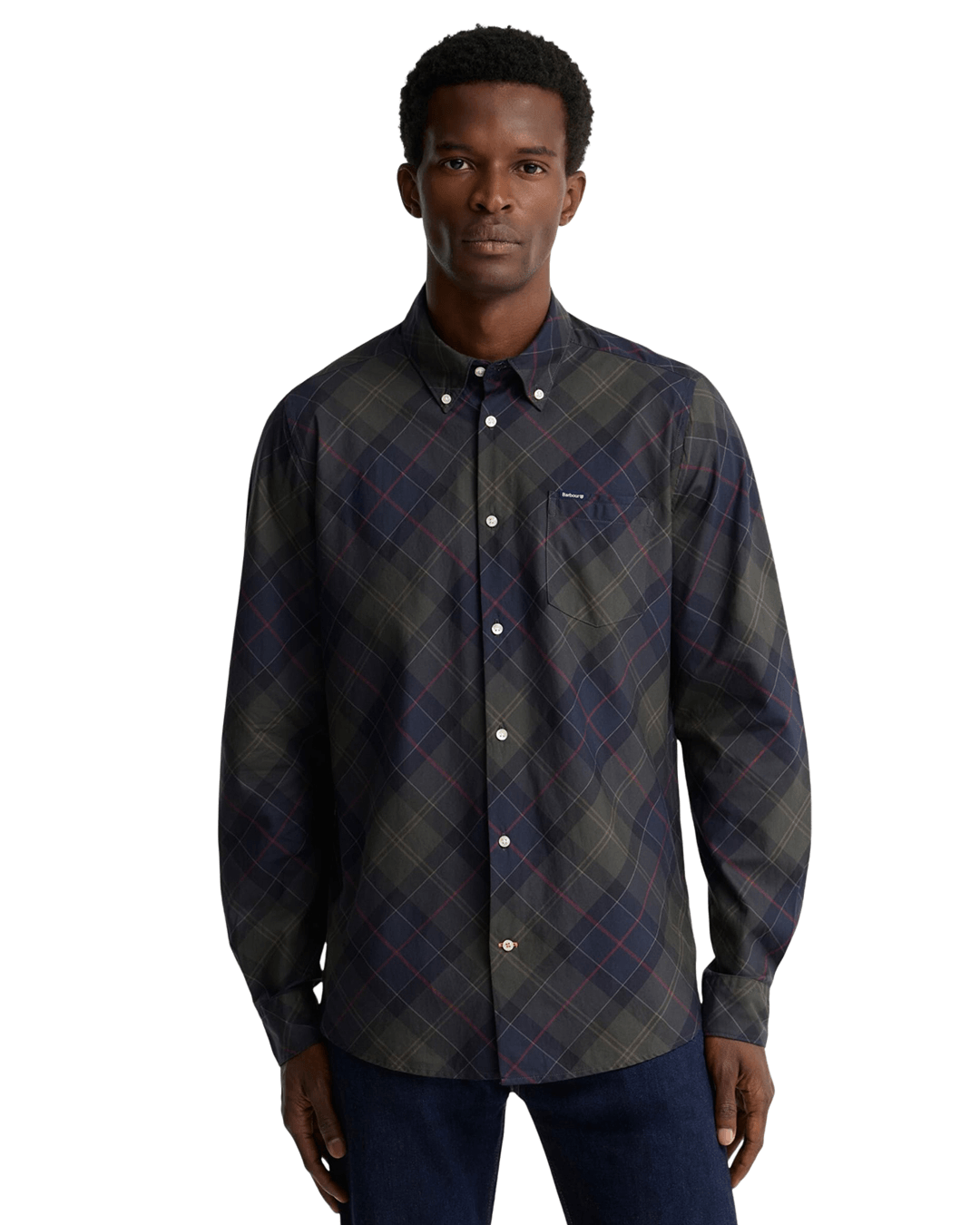 Barbour Shirts Barbour Green Lochton Tailored Tartan Shirt