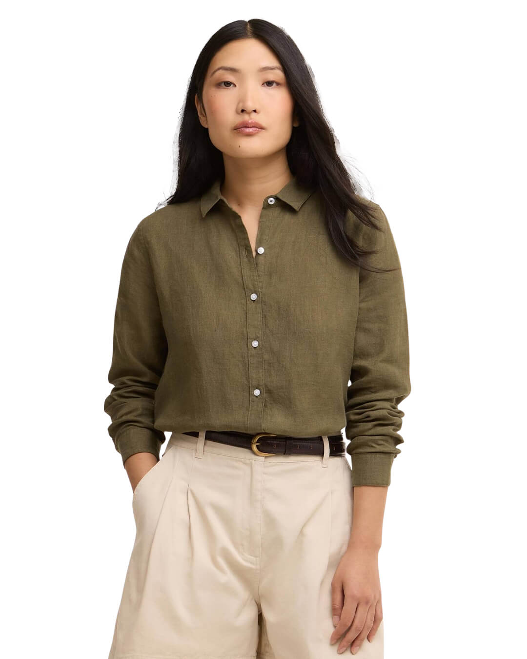 Barbour Shirts Barbour Khaki Marine Shirt
