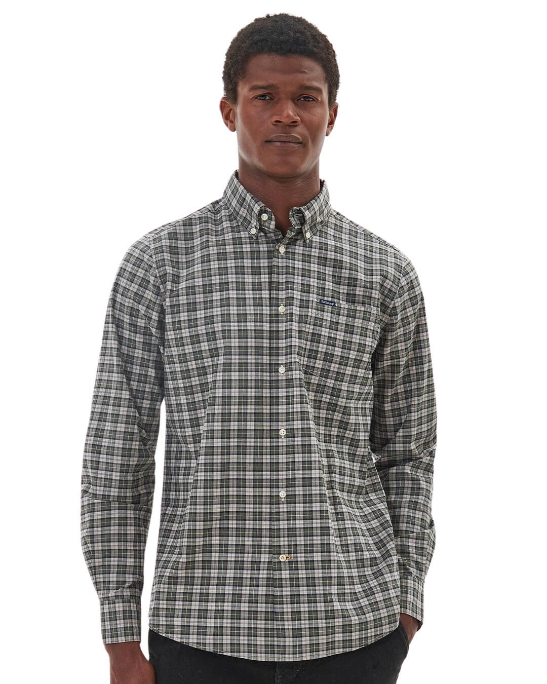 Barbour Shirts Barbour Lomond Green Tailored Shirt