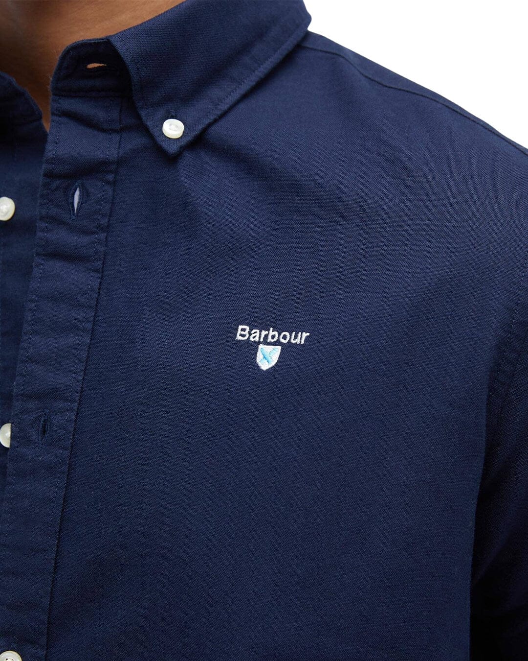 Barbour Shirts Barbour Navy Oxtown S/S Tailored Shirt