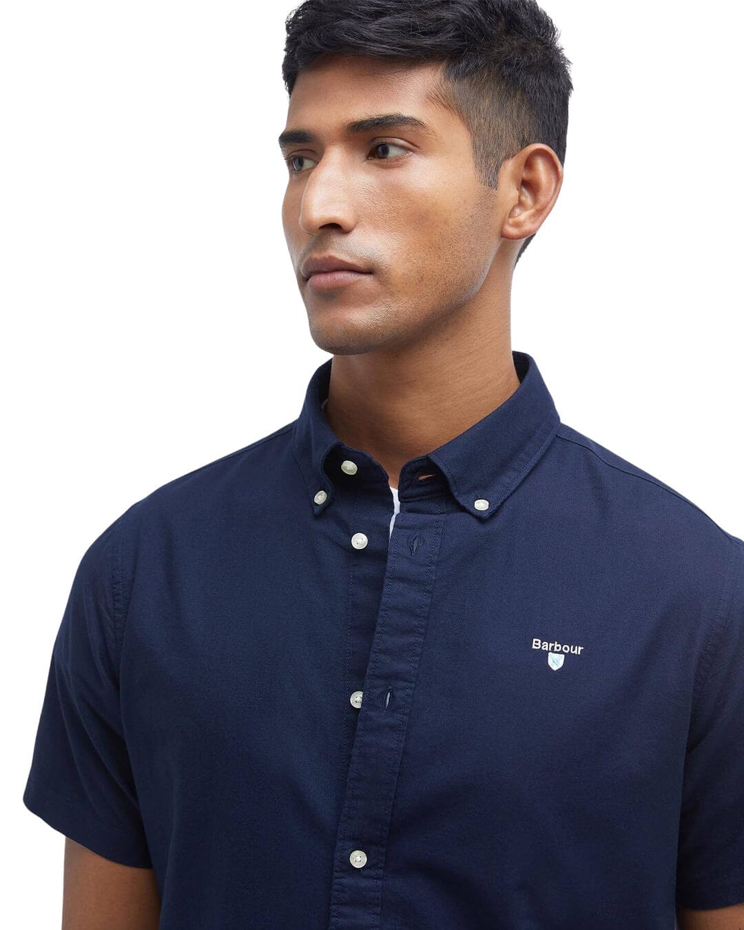 Barbour Shirts Barbour Navy Oxtown S/S Tailored Shirt