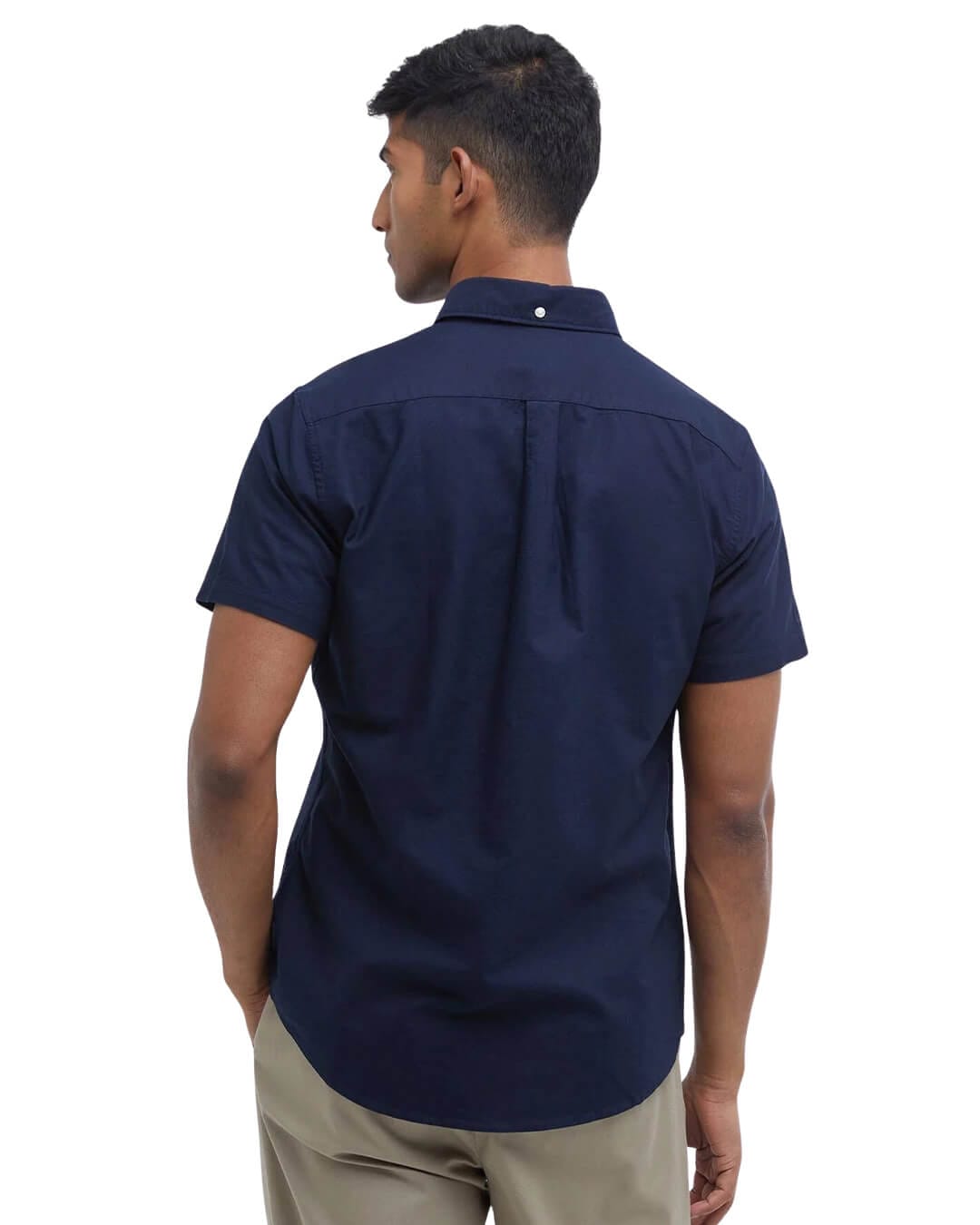 Barbour Shirts Barbour Navy Oxtown S/S Tailored Shirt