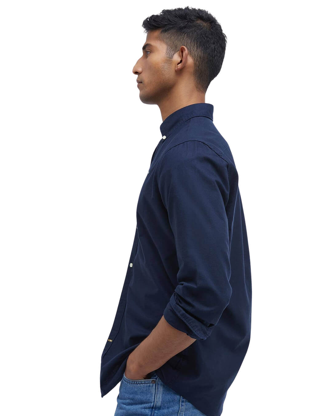 Barbour Shirts Barbour Navy Oxtown Tailored Shirt