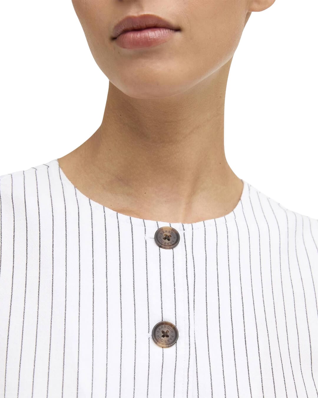 Barbour Shirts Barbour Navy Sloane Top Wh12 White/Dark Navy Stripe