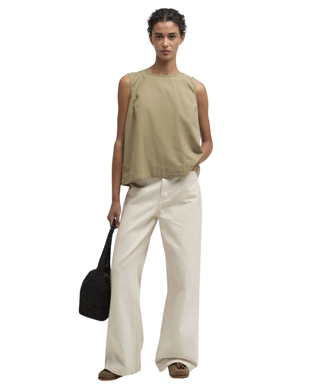 Barbour Shirts Barbour Olive Josie Top Gn26 Bleached Olive