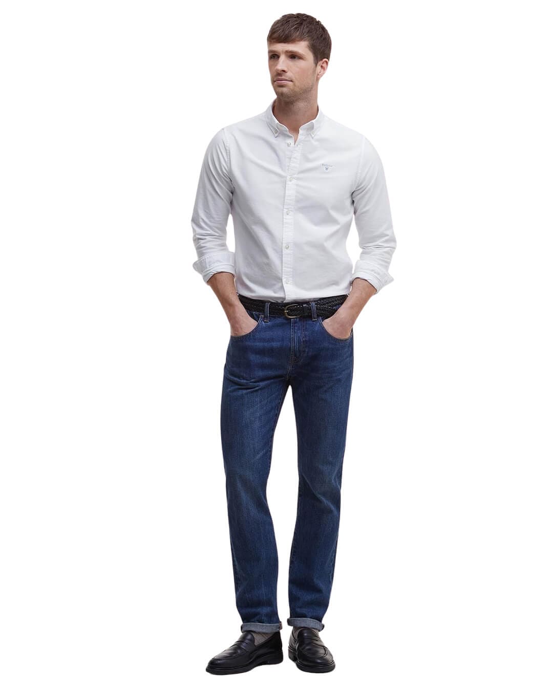 Barbour Shirts Barbour OXTOWN TF SHIRT WH11 WHITE