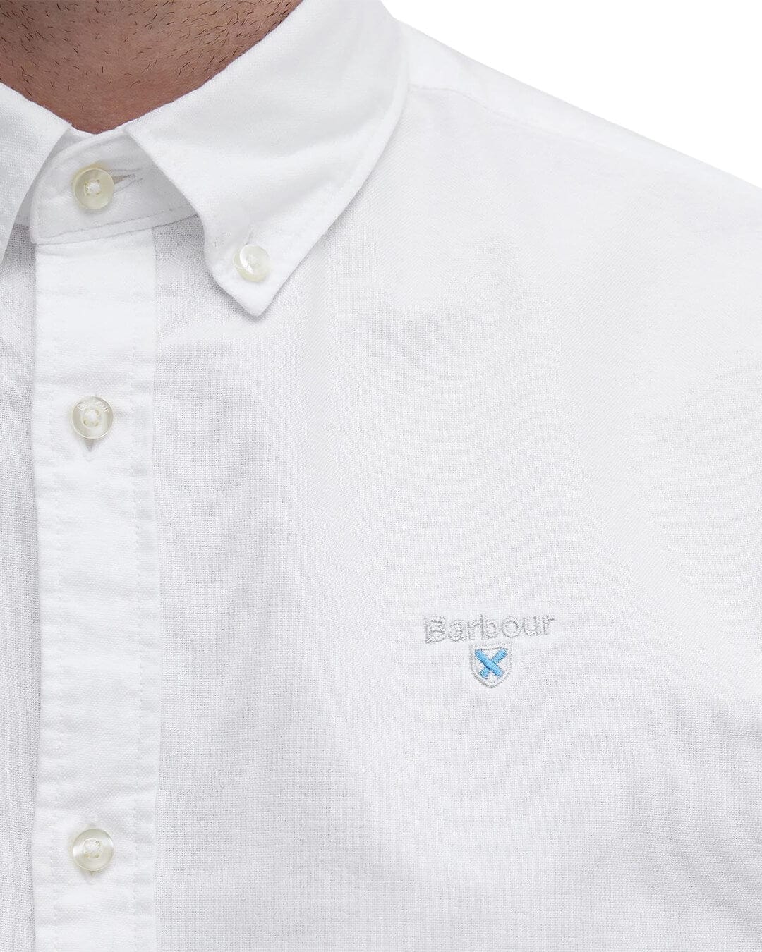 Barbour Shirts Barbour OXTOWN TF SHIRT WH11 WHITE