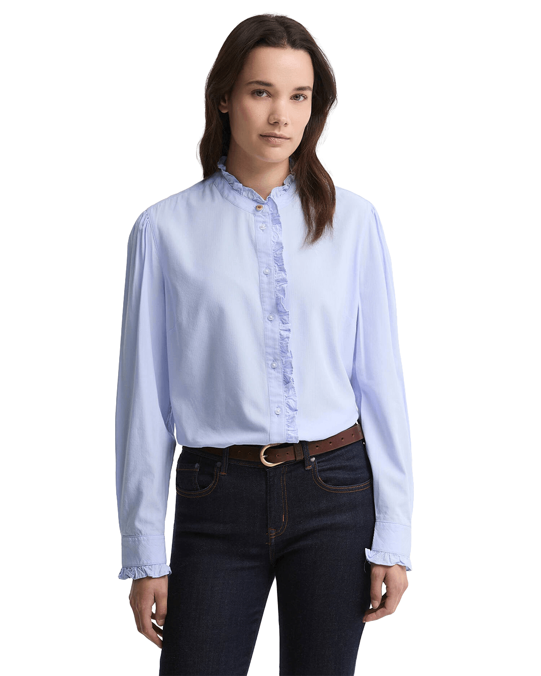 Barbour Shirts Barbour Pale Blue Antoinette Shirt