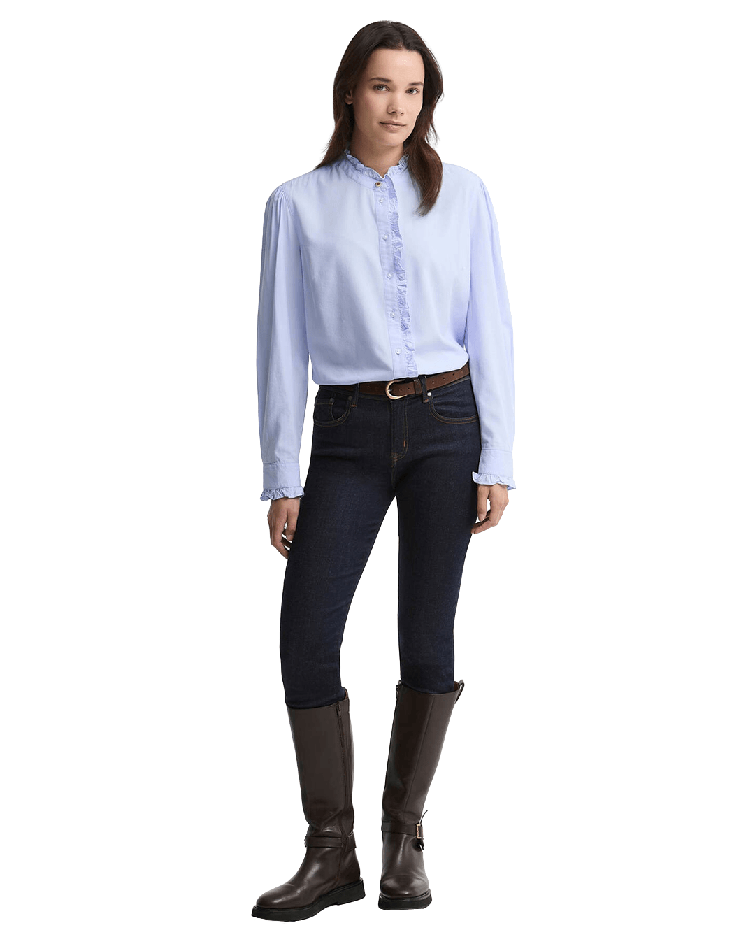 Barbour Shirts Barbour Pale Blue Antoinette Shirt