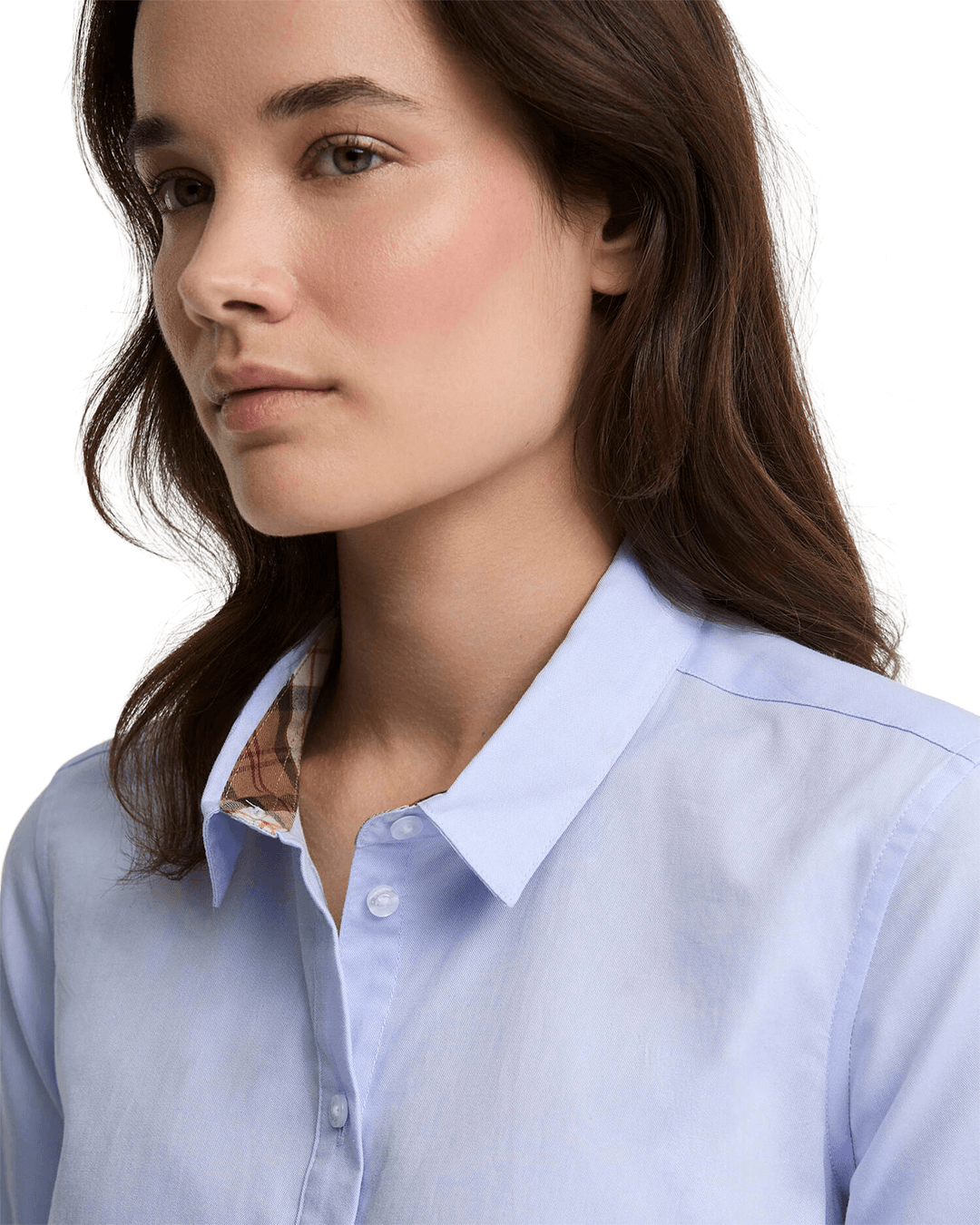 Barbour Shirts Barbour Pale Blue Tartan Derwent Shirt