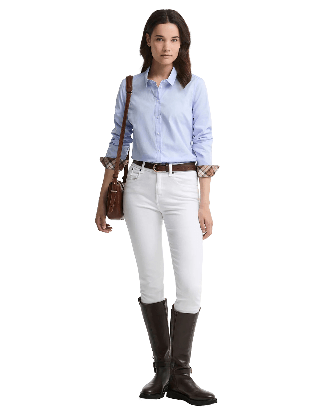 Barbour Shirts Barbour Pale Blue Tartan Derwent Shirt