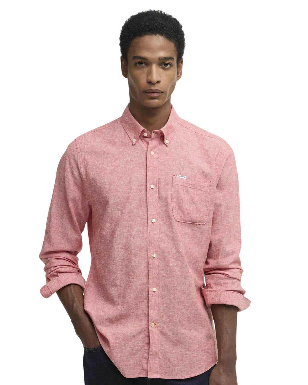 Barbour Shirts Barbour Red Nelson Tailored Shirt