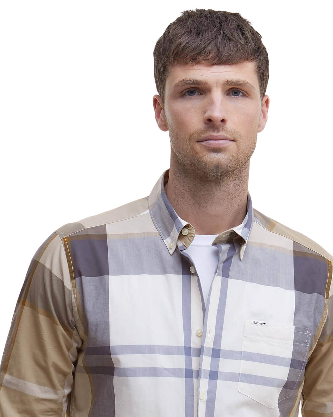 Barbour Shirts Barbour Sand Harris Tailored Shirt