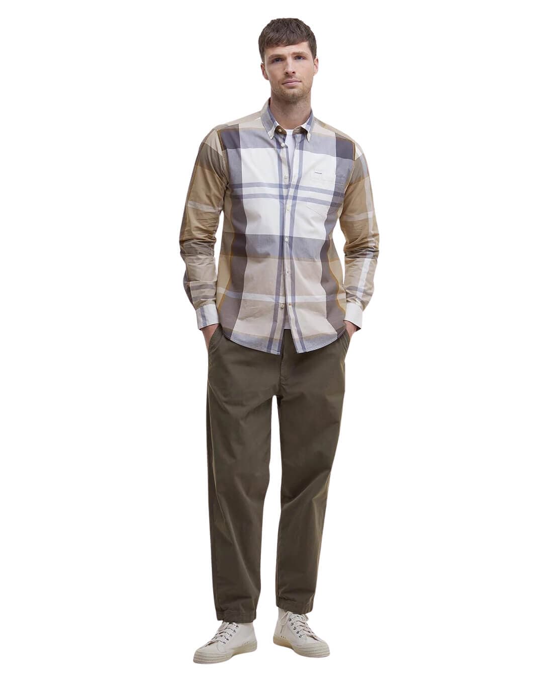 Barbour Shirts Barbour Sand Harris Tailored Shirt