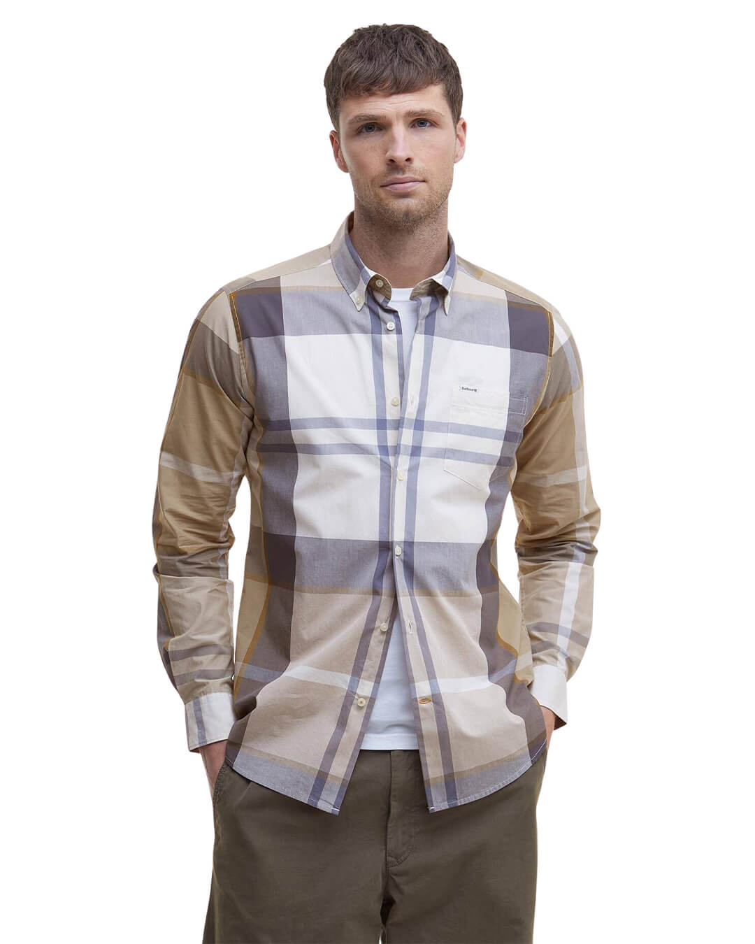 Barbour Shirts Barbour Sand Harris Tailored Shirt