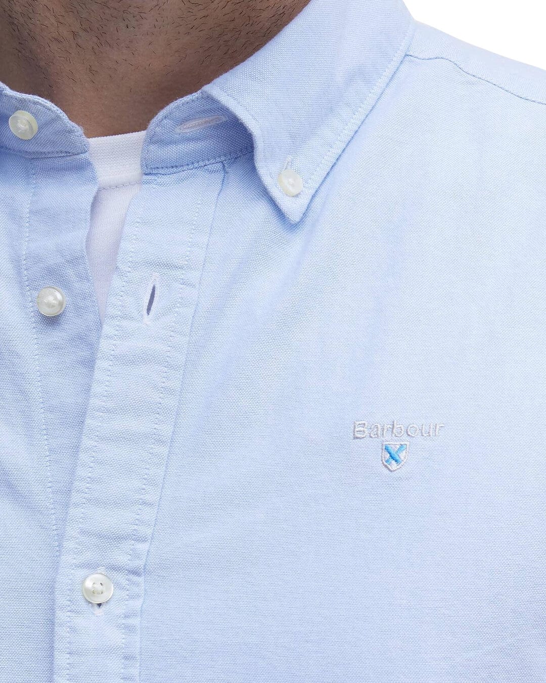 Barbour Shirts Barbour Sky Oxtown S/S Tailored Shirt