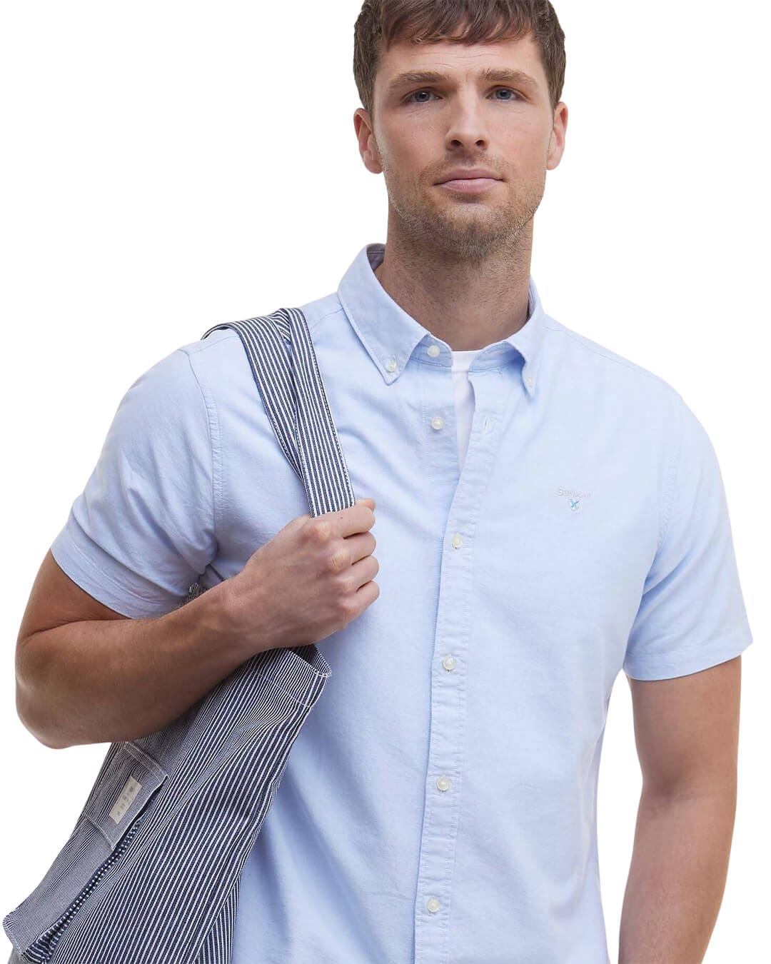Barbour Shirts Barbour Sky Oxtown S/S Tailored Shirt