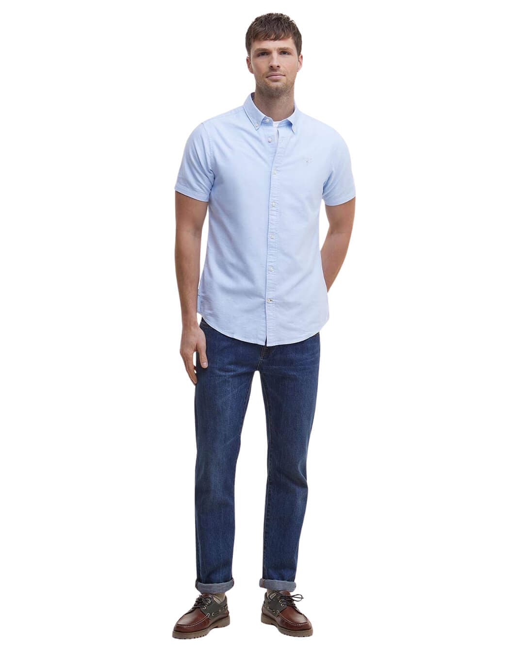 Barbour Shirts Barbour Sky Oxtown S/S Tailored Shirt