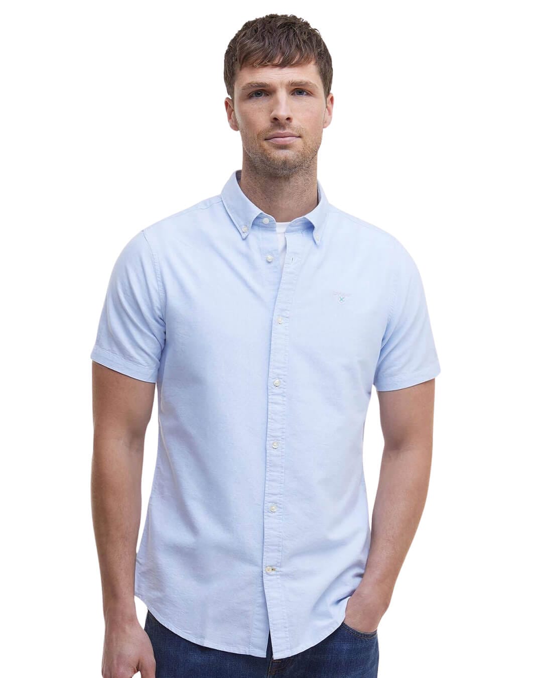 Barbour Shirts Barbour Sky Oxtown S/S Tailored Shirt