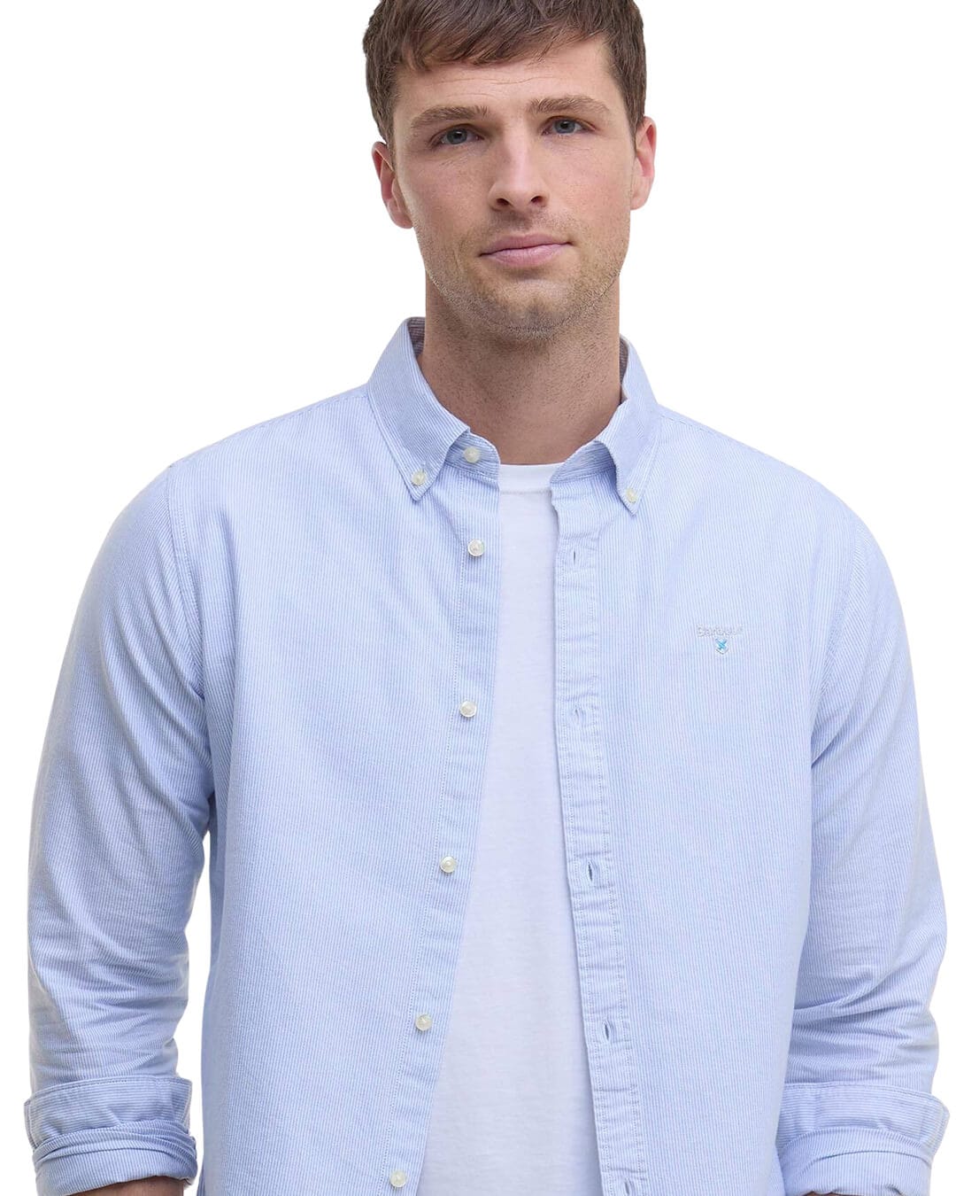 Barbour Shirts Barbour Sky Striped Oxtown Tailored Shirt