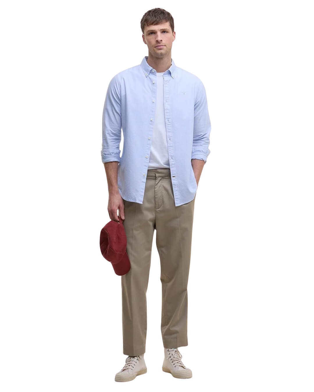 Barbour Shirts Barbour Sky Striped Oxtown Tailored Shirt