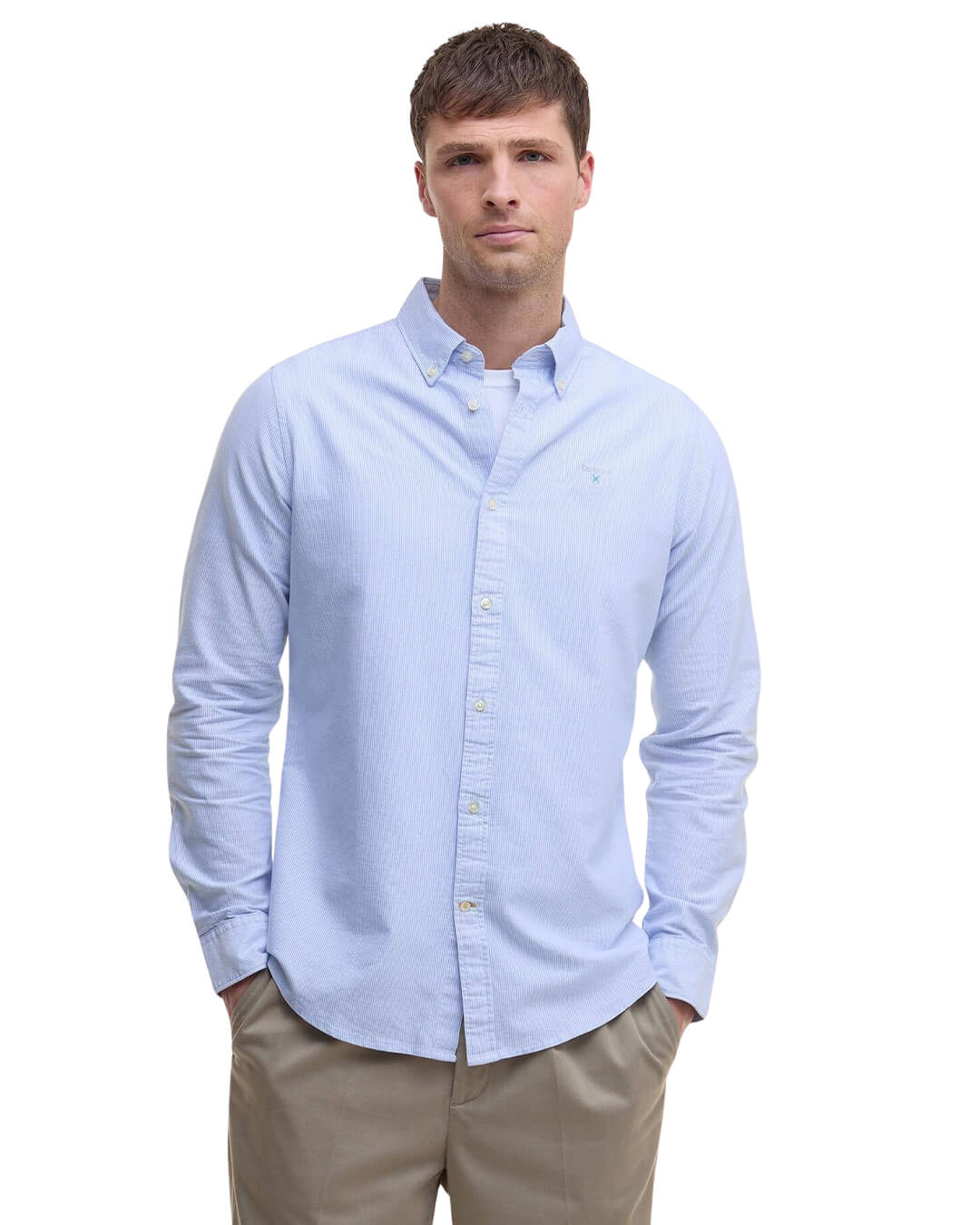 Barbour Shirts Barbour Sky Striped Oxtown Tailored Shirt