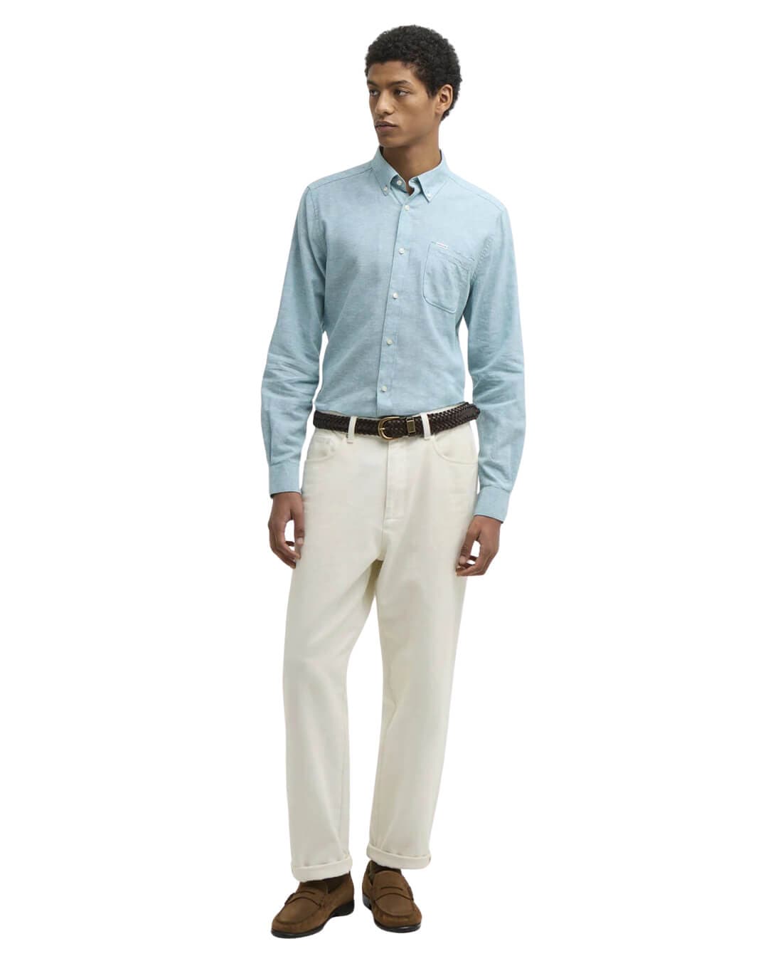 Barbour Shirts Barbour Teal Nelson Tailored Shirt
