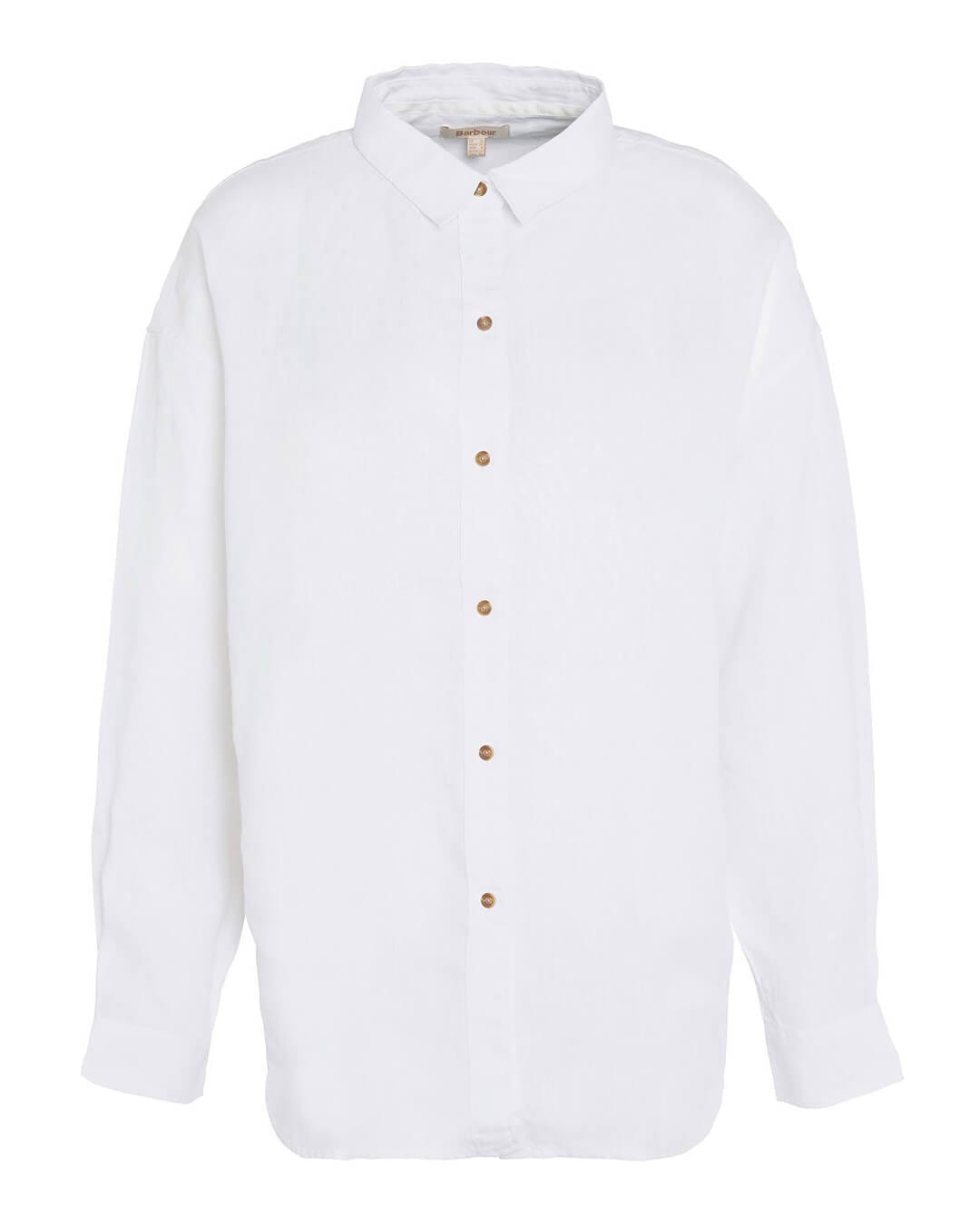 Barbour Shirts HAMPTON SHIRT WH11 WHITE SS24