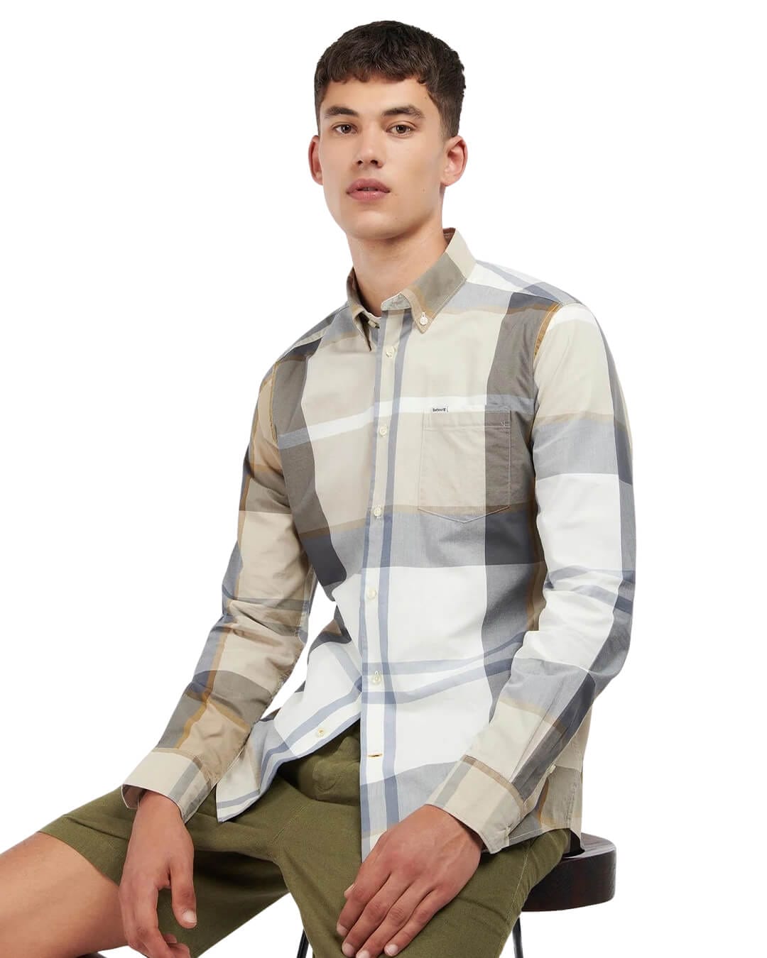 Barbour Shirts HARRIS TAILORED SHIRT TN88 AMBLE SAND TARTAN Sand