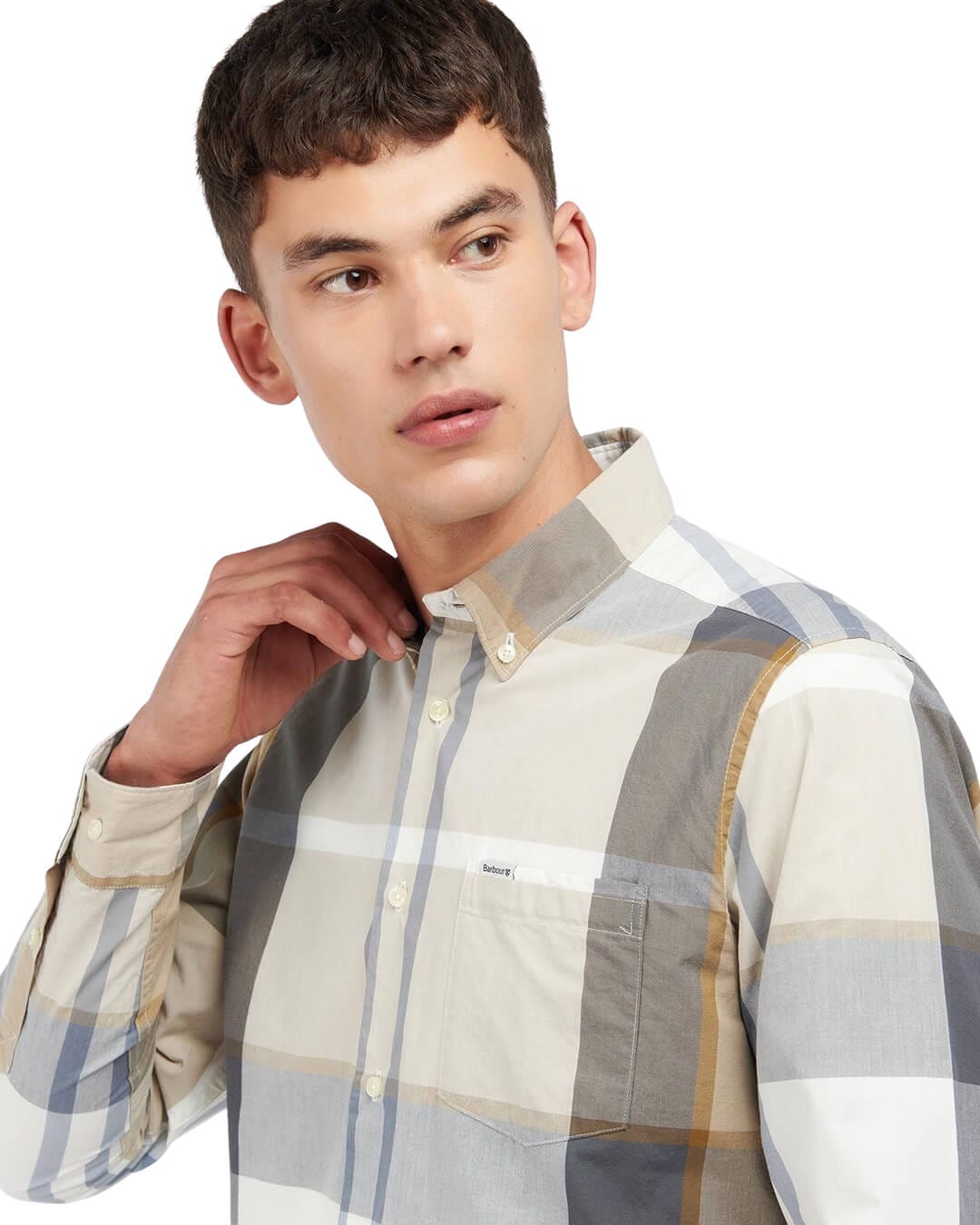 Barbour Shirts HARRIS TAILORED SHIRT TN88 AMBLE SAND TARTAN Sand