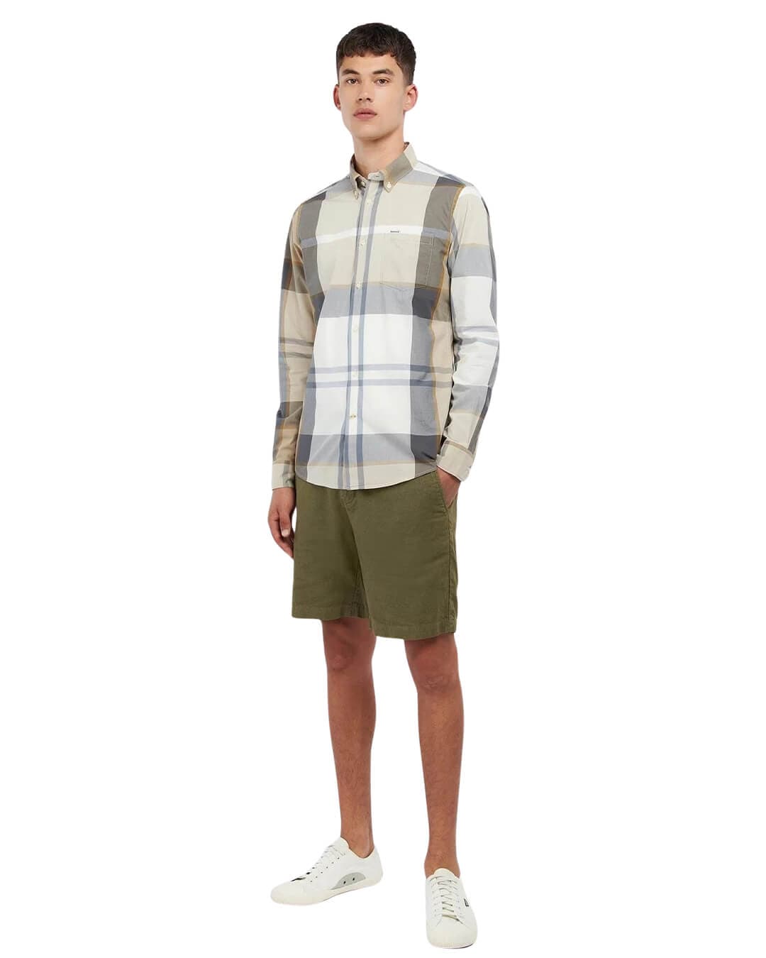 Barbour Shirts HARRIS TAILORED SHIRT TN88 AMBLE SAND TARTAN Sand