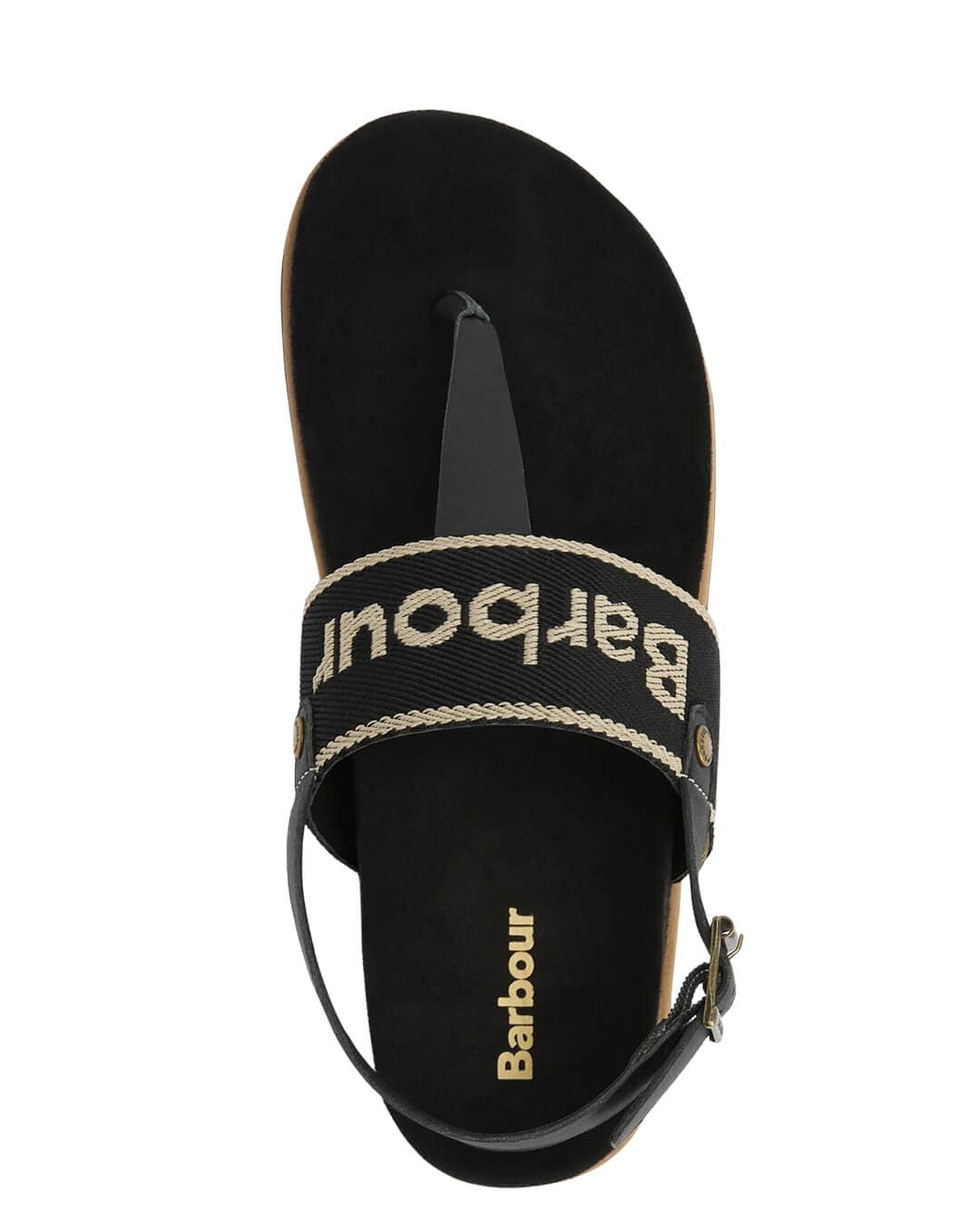 Barbour Shoes Barbour Black Lumley Sandal