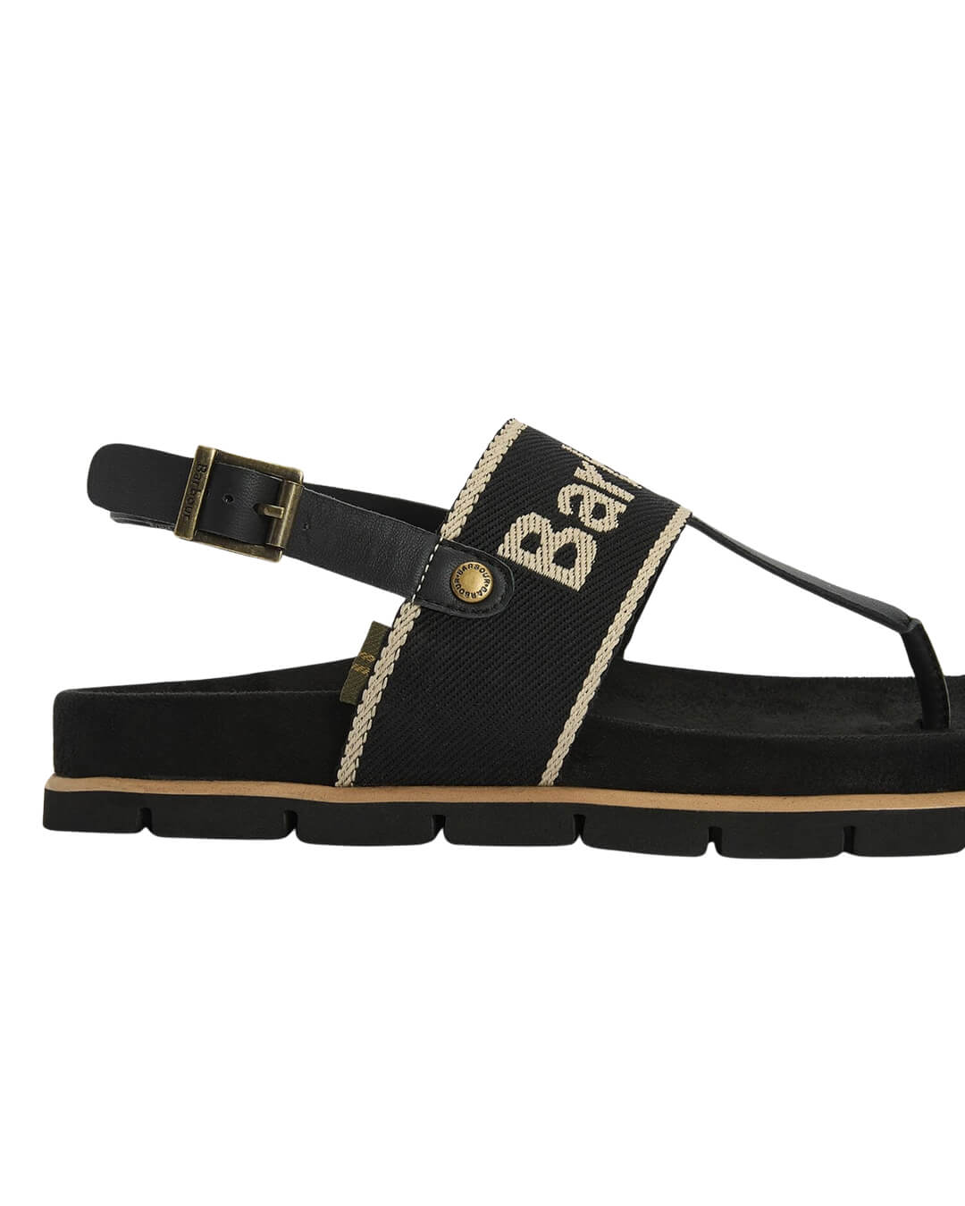 Barbour Shoes Barbour Black Lumley Sandal