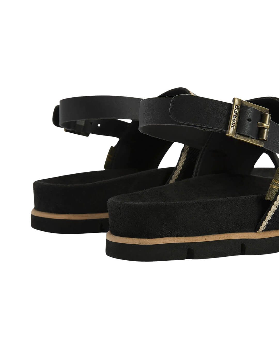 Barbour Shoes Barbour Black Lumley Sandal