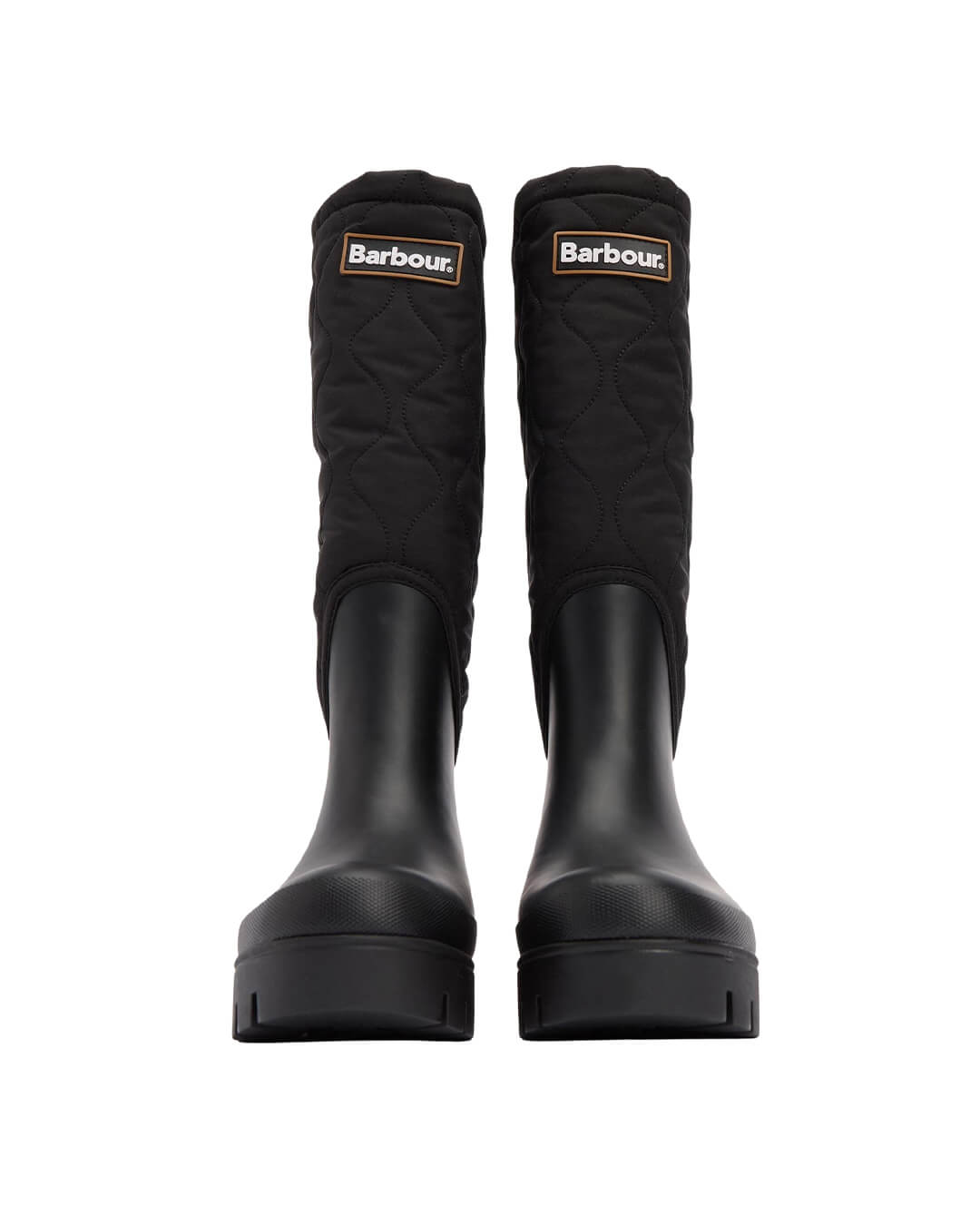 Barbour Shoes Barbour MARNIE QUILT TALL WELLY BK11 BLACK