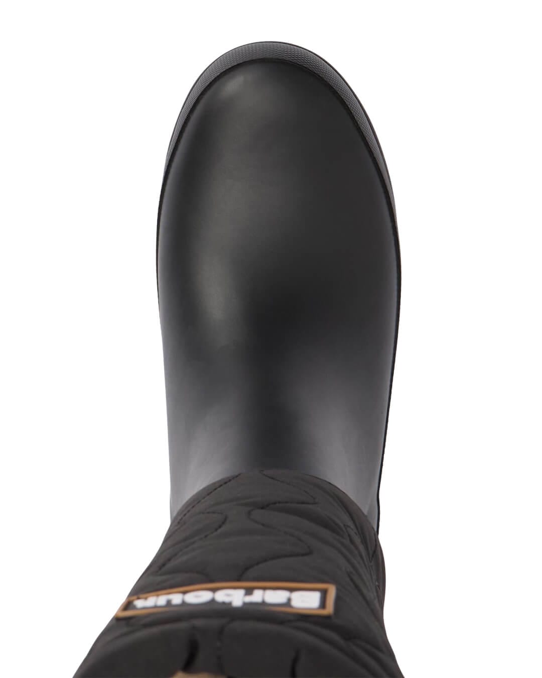 Barbour Shoes Barbour MARNIE QUILT TALL WELLY BK11 BLACK