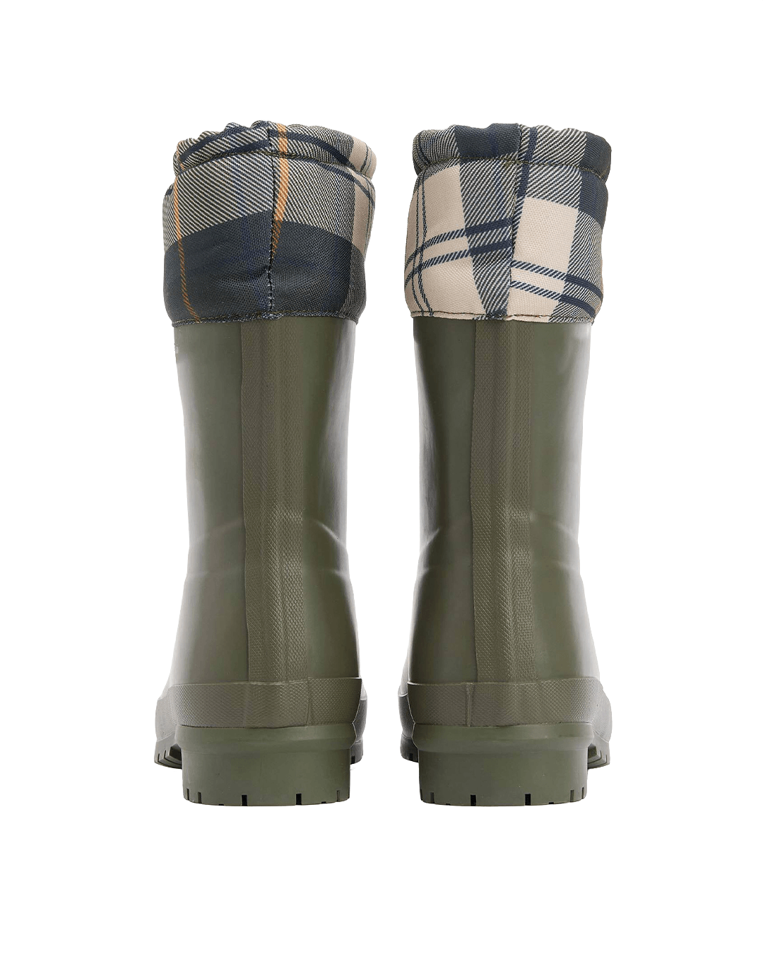 Barbour Shoes Barbour Olive Tartan Mowbray Mid Wellies