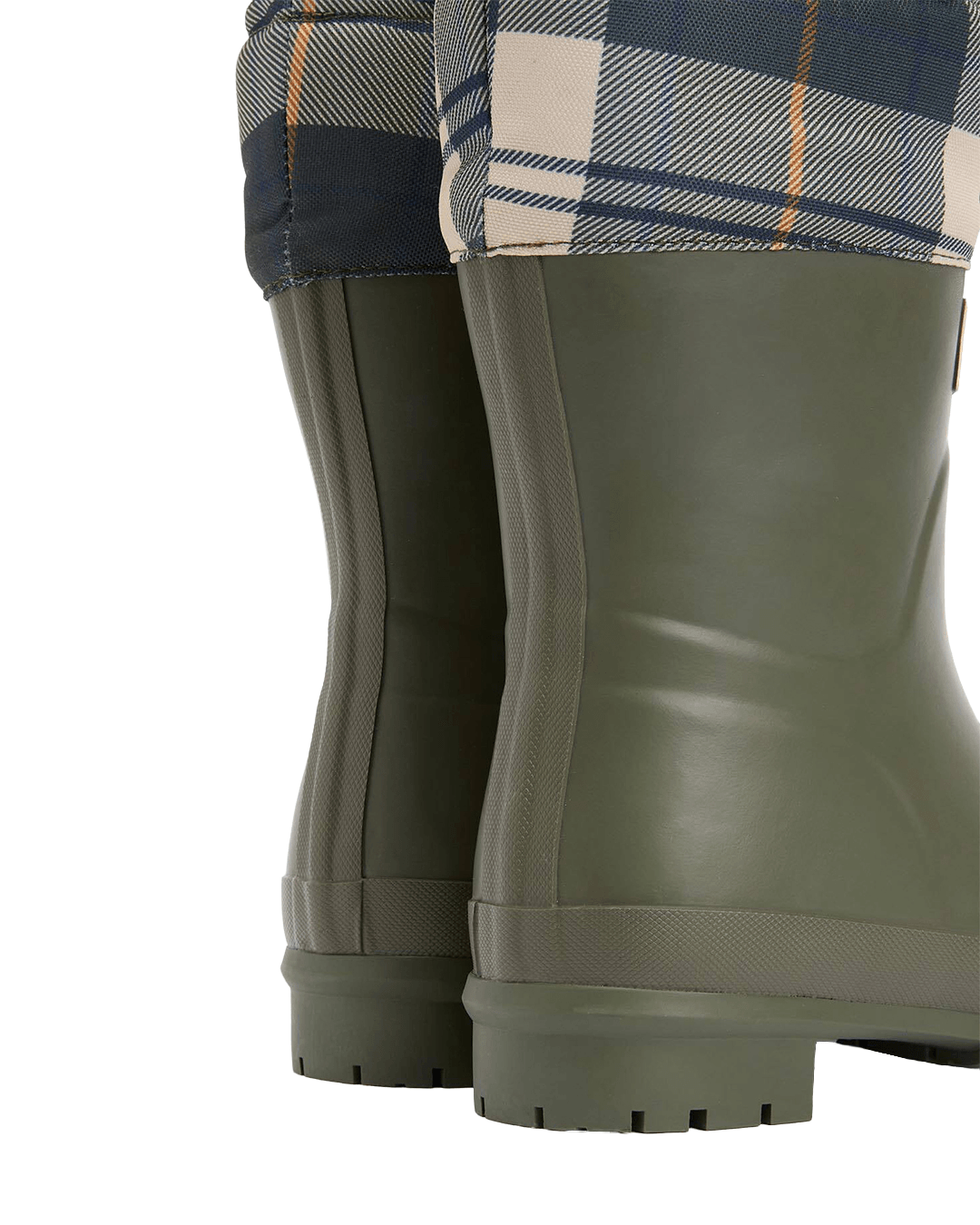 Barbour Shoes Barbour Olive Tartan Mowbray Mid Wellies