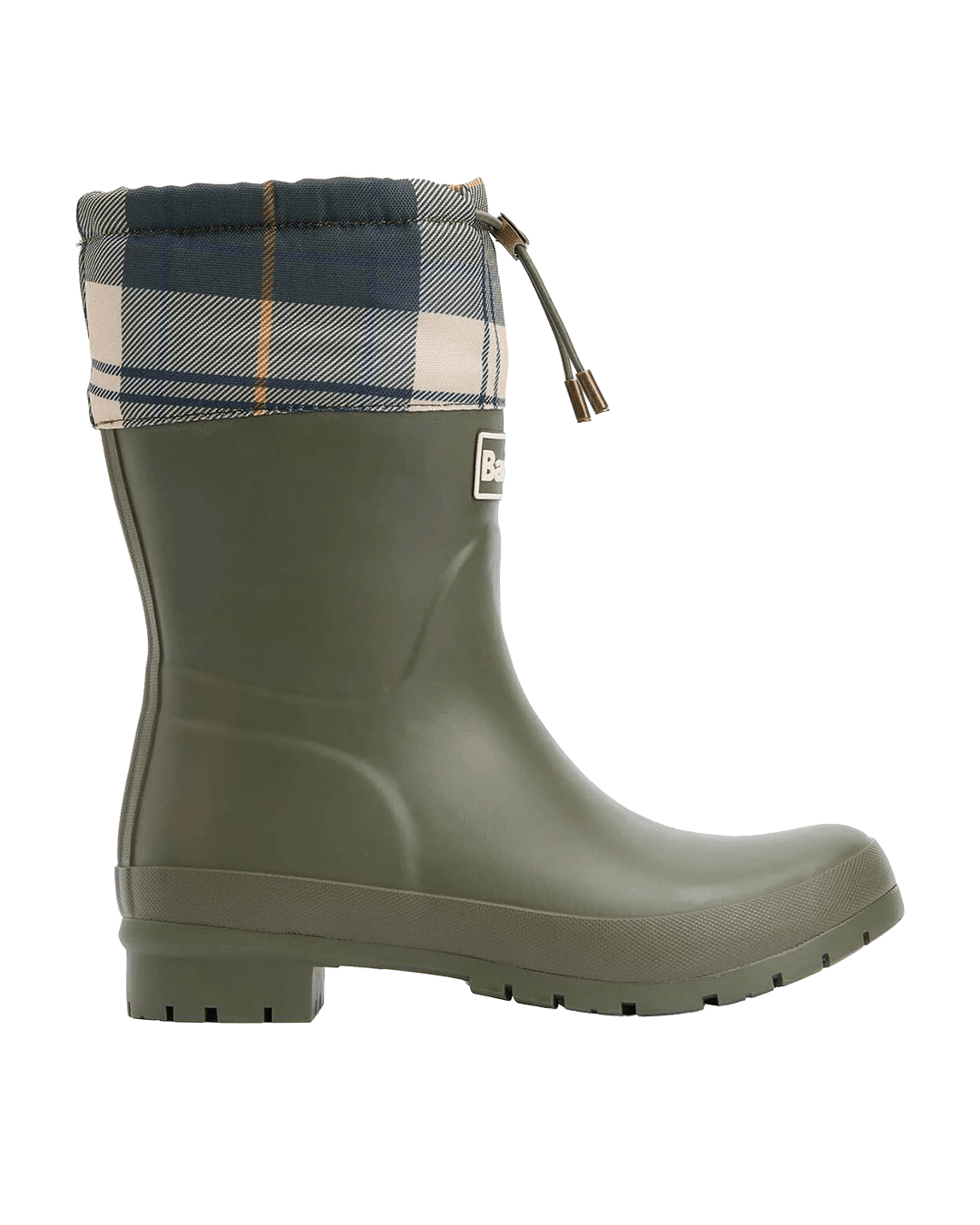 Barbour Shoes Barbour Olive Tartan Mowbray Mid Wellies